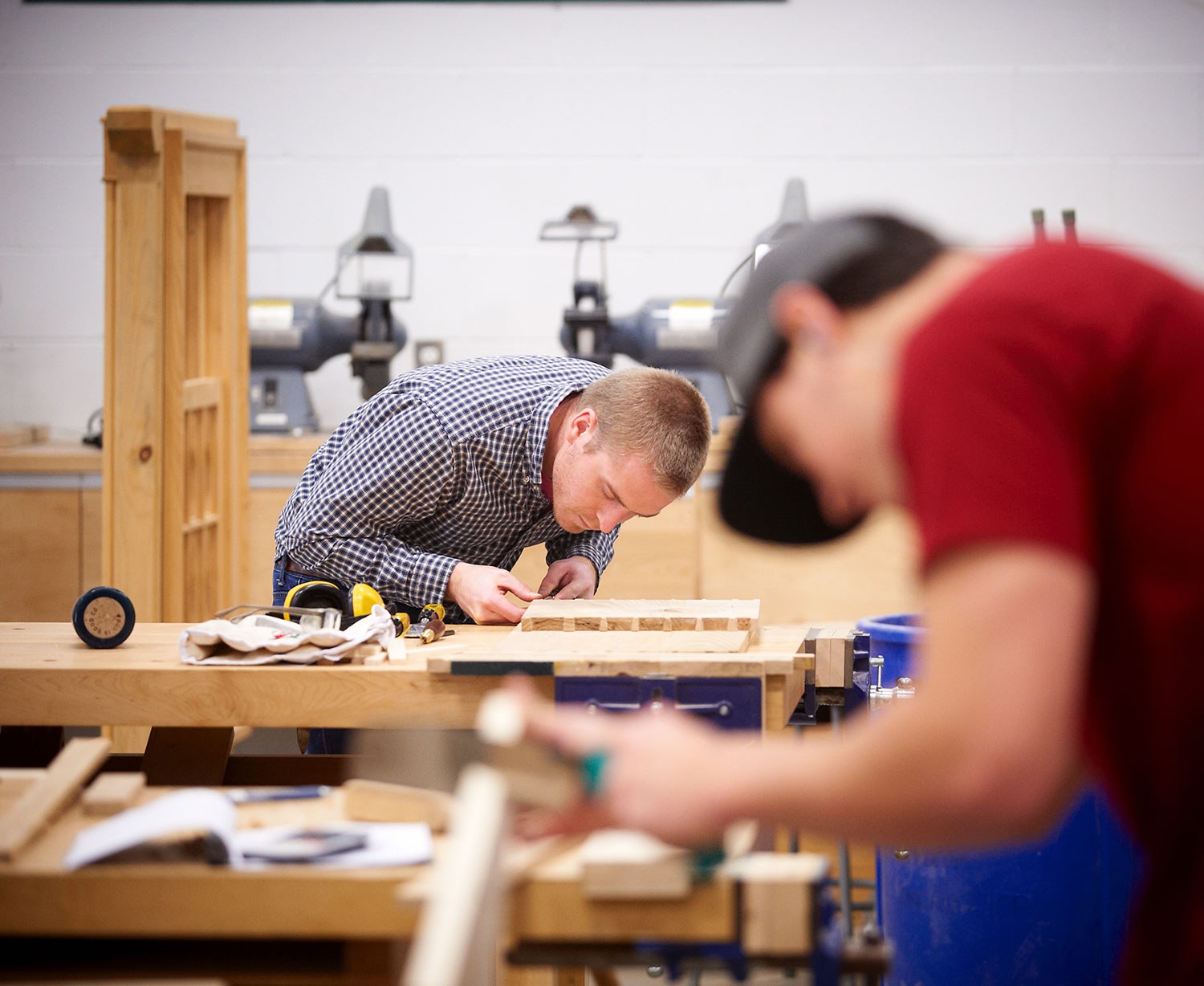 Students at Algonquin College Perth Campus (Marketing) Carpentry and Joinery – Heritage Program