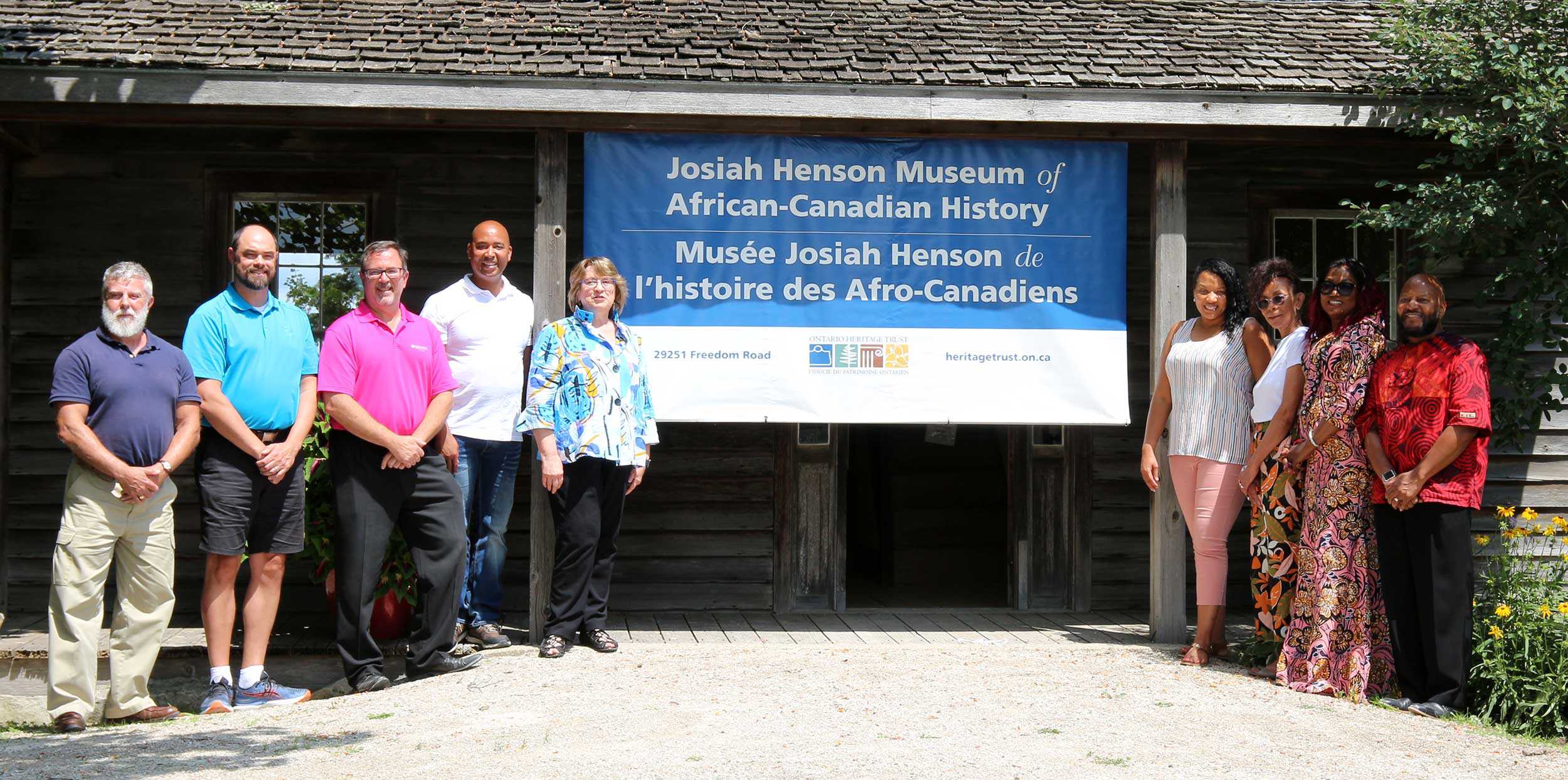 Unveiling of the new name for the Josiah Henson Museum of African-Canadian History on July 30, 2022.