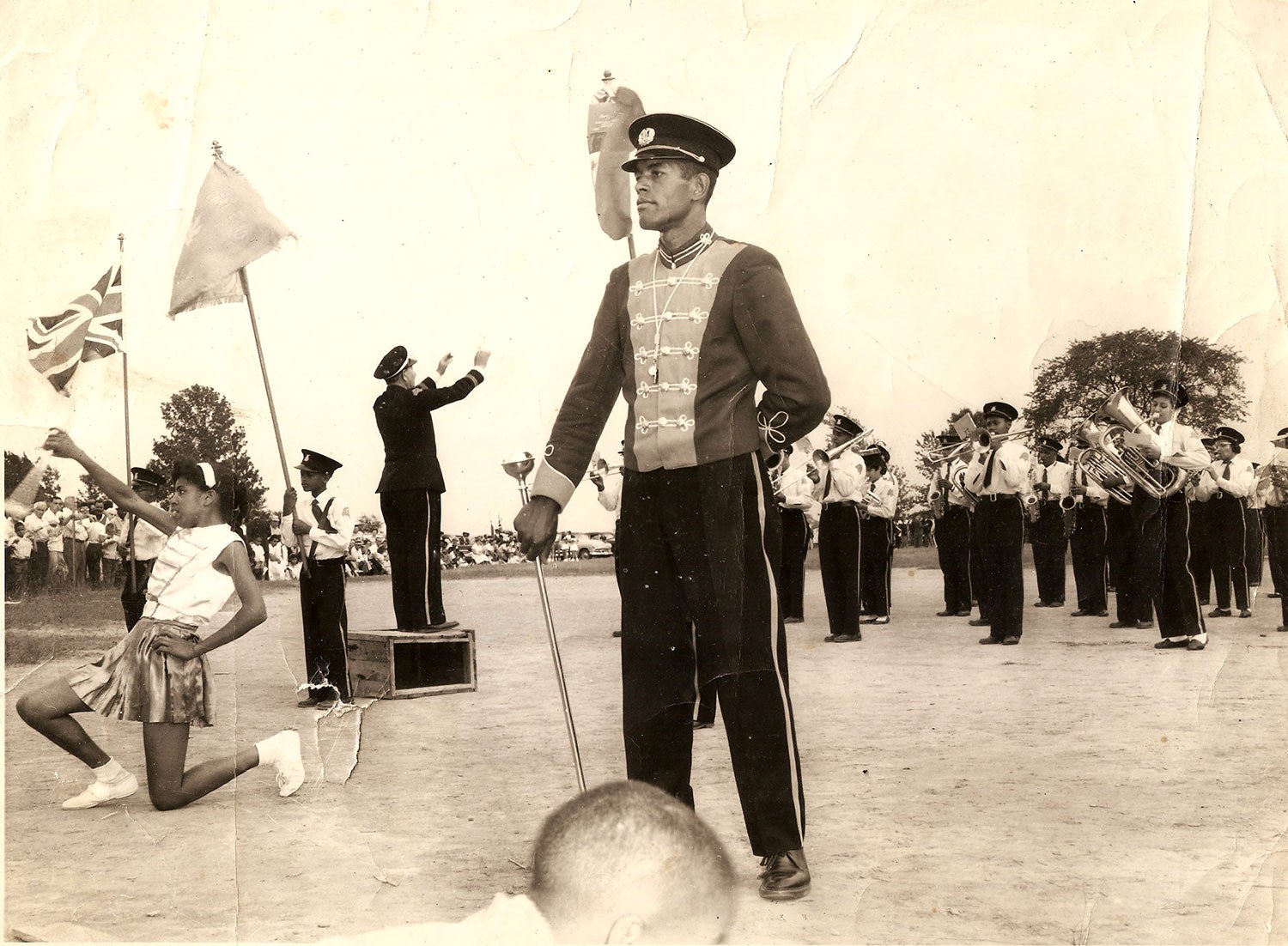 North Buxton Maple Leaf Band at a tattoo hosted in North Buxton, 1960 (Photo courtesy of Adrienne Shadd)