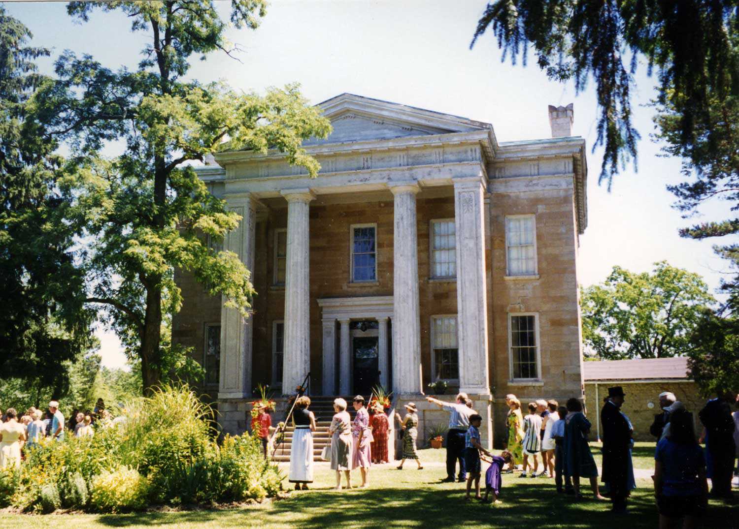 The heart of the Ruthven estate is this two-and-a-half-storey limestone Greek Revival-style mansion