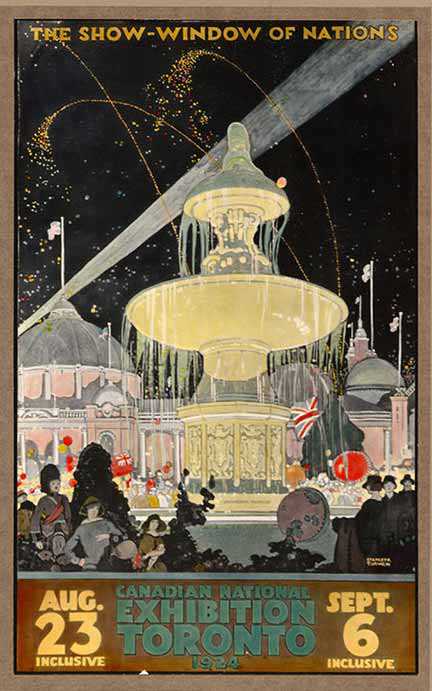 CNE Show Window of Nations poster, 1924