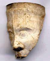 Fragment of a 19th-century clay tobacco pipe bowl
