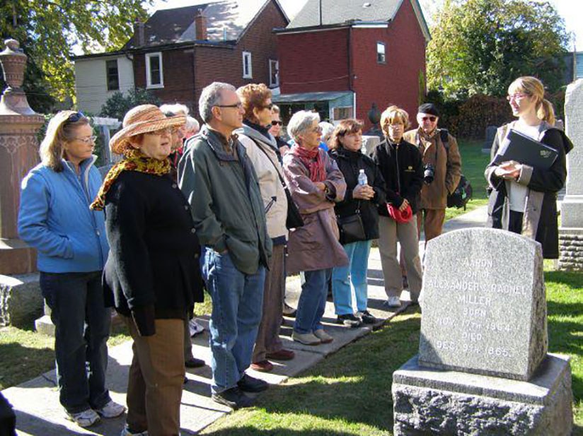 Ellen Scheinberg giving a tour (Photo courtesy of Ellen Scheinberg)