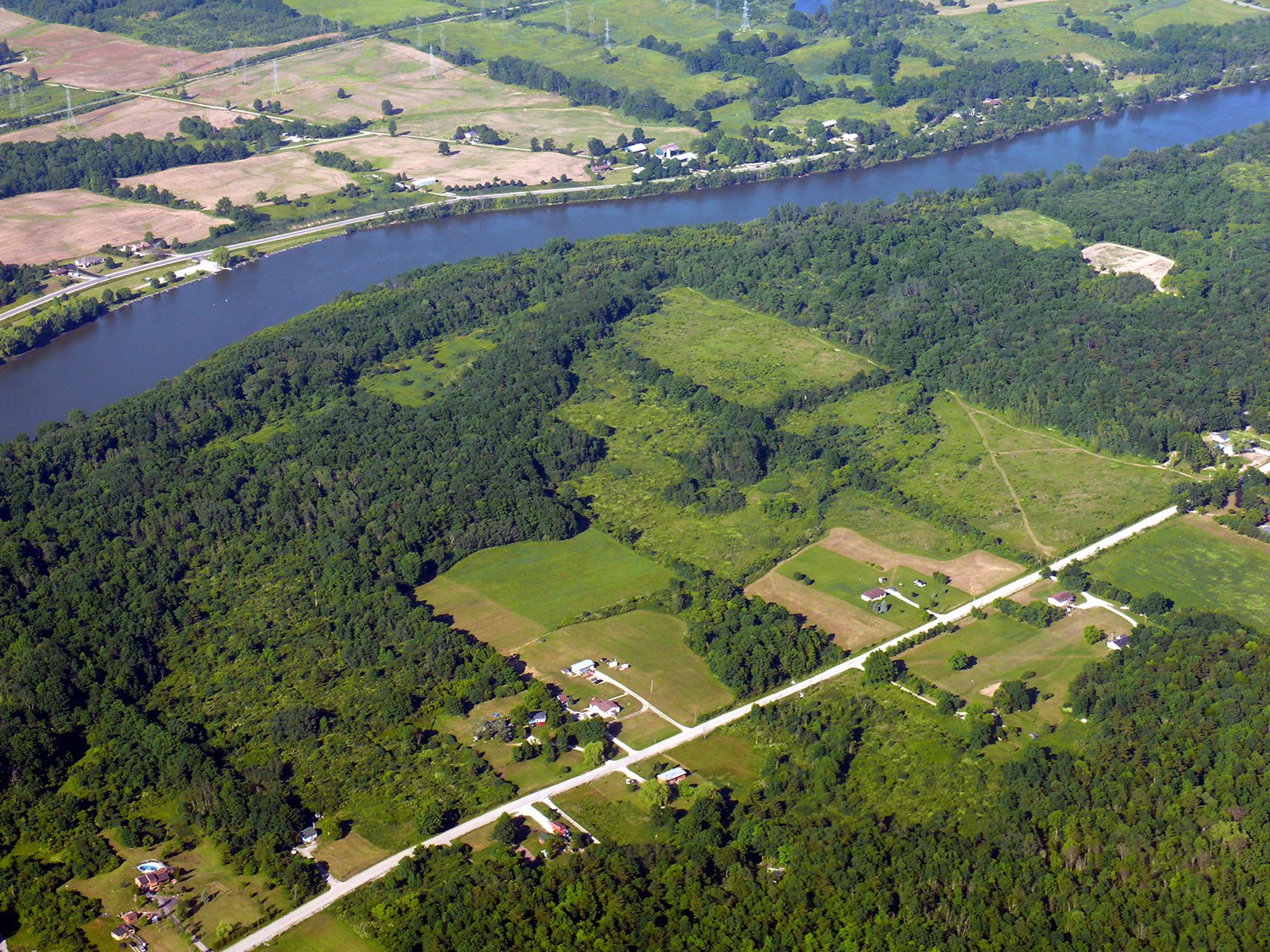 Aerial view of Grand River. Photo: Ann and Peter Macdonald