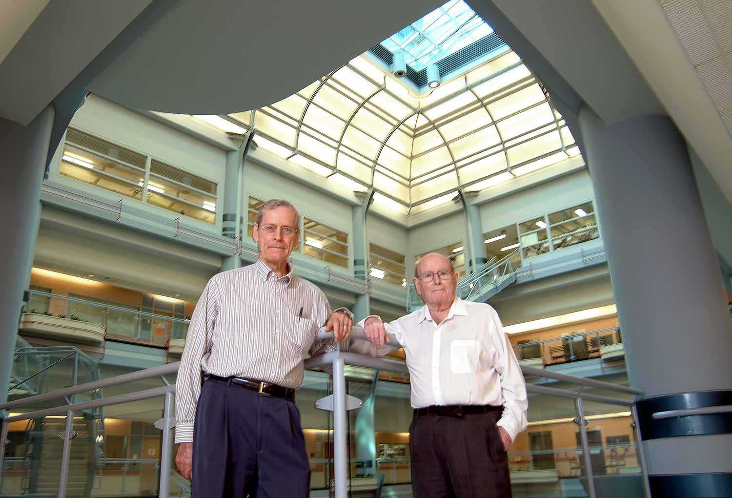 Drs. Jim Till and Ernest McCulloch (Photo: University of Toronto)