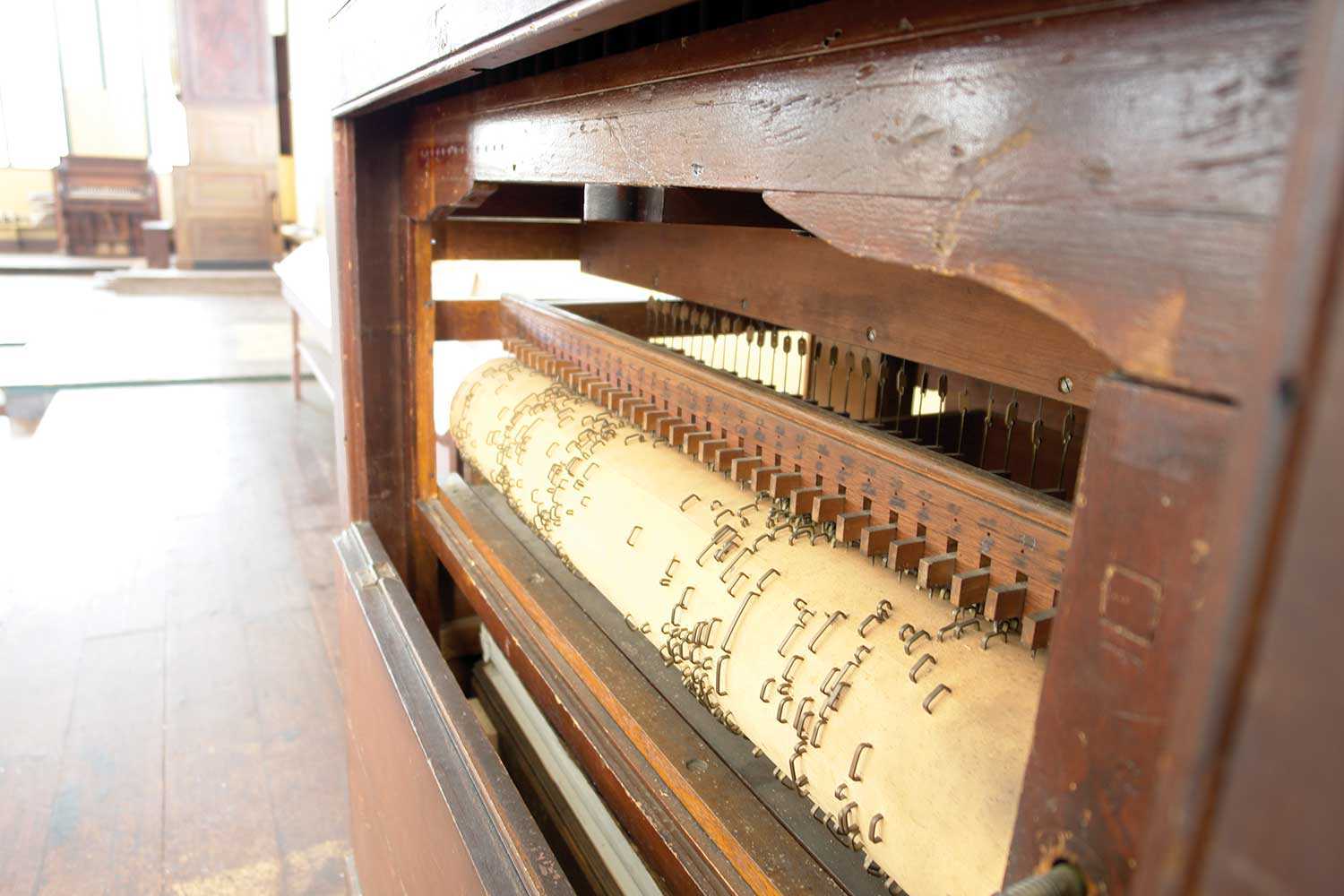 The Sharon Temple’s barrel organ was built around 1830 by Richard Coates (Photo: Katherine Belrose)