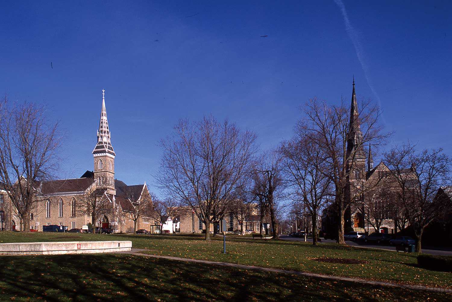 Brockville’s Court House Square offers an excellent example of non-conformist Gothic in an urban setting