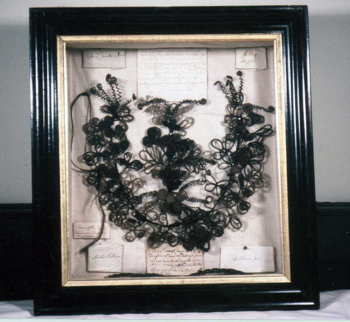 Victorian hair wreath