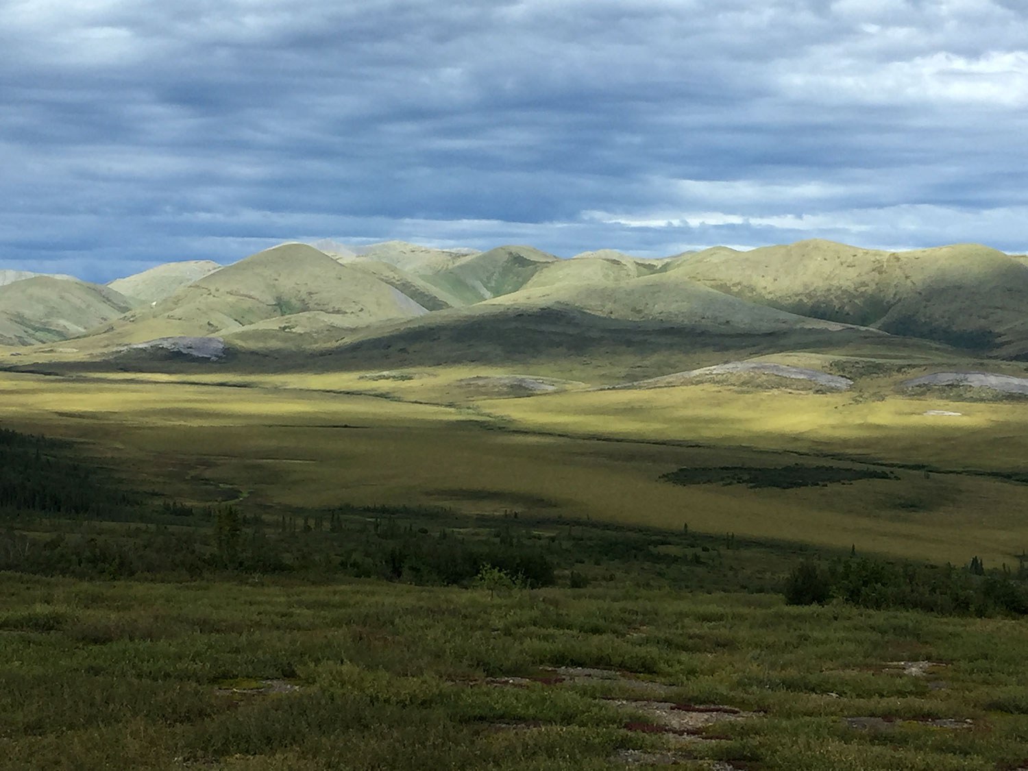 View of Richardson Mountains in the Northwest Territories
