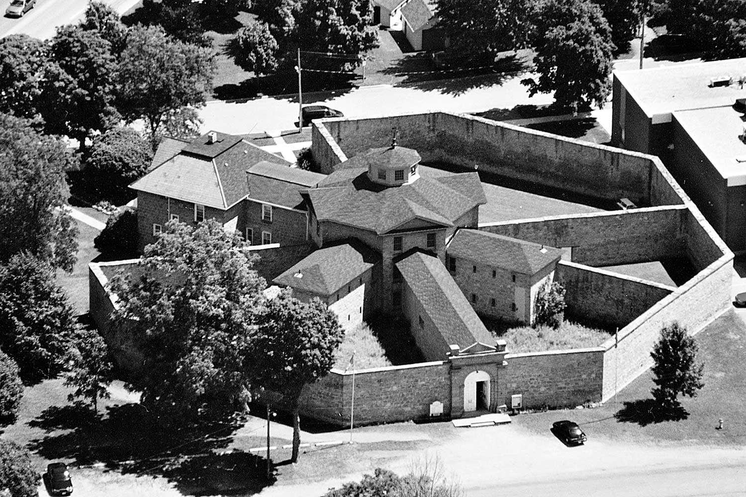 The Huron Historic Gaol (1839-42) is designated a National Historic Site